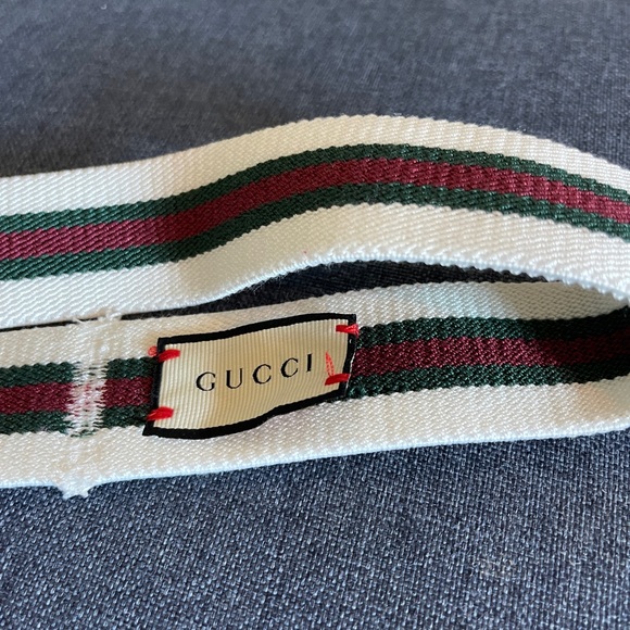 Gucci web elastic headband white red green. One size. - Picture 2 of 4